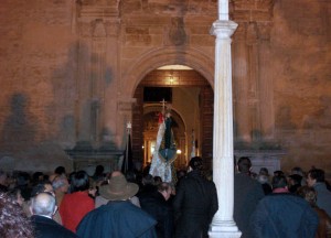 Entrada de las Hermandades en la Iglesia para la Misa en Honor a la Inmaculada