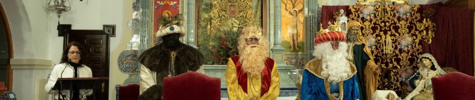 SS. MM. los Reyes Magos visitan la Hermandad del Rocío de Huelva