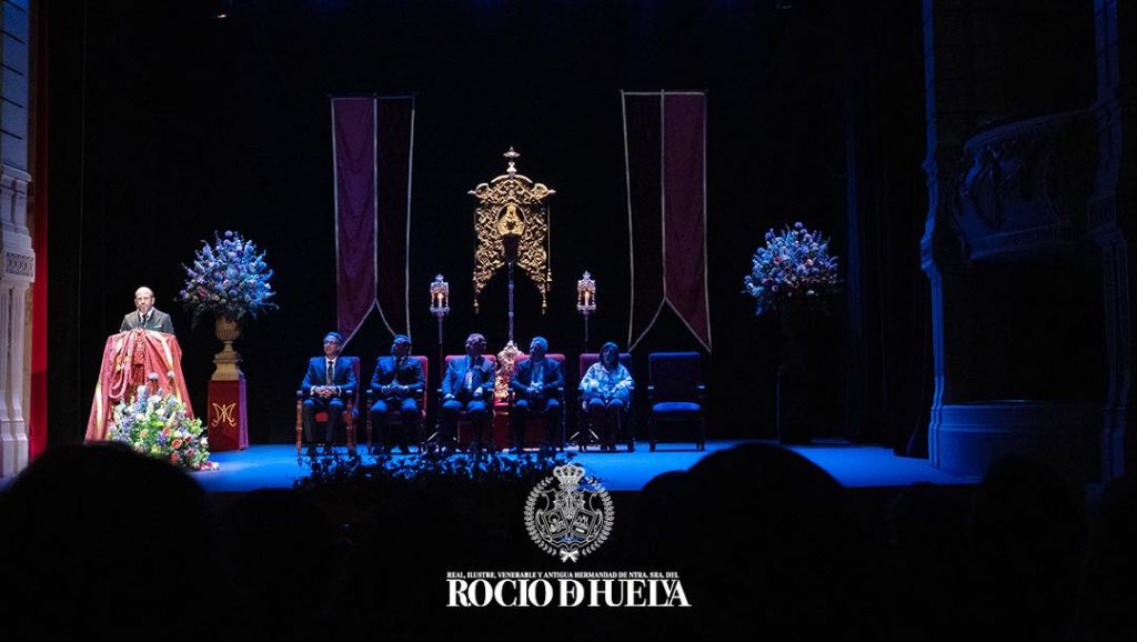 Pregón de la Hermandad del Rocío de Huelva en el Gran Teatro